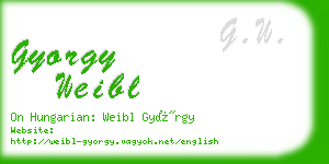 gyorgy weibl business card